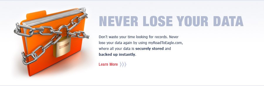 Never lose your data